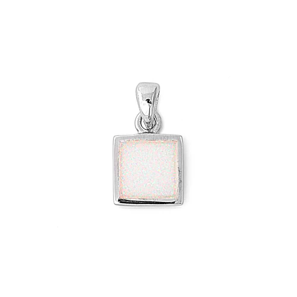 Silver Lab Opal Pendant