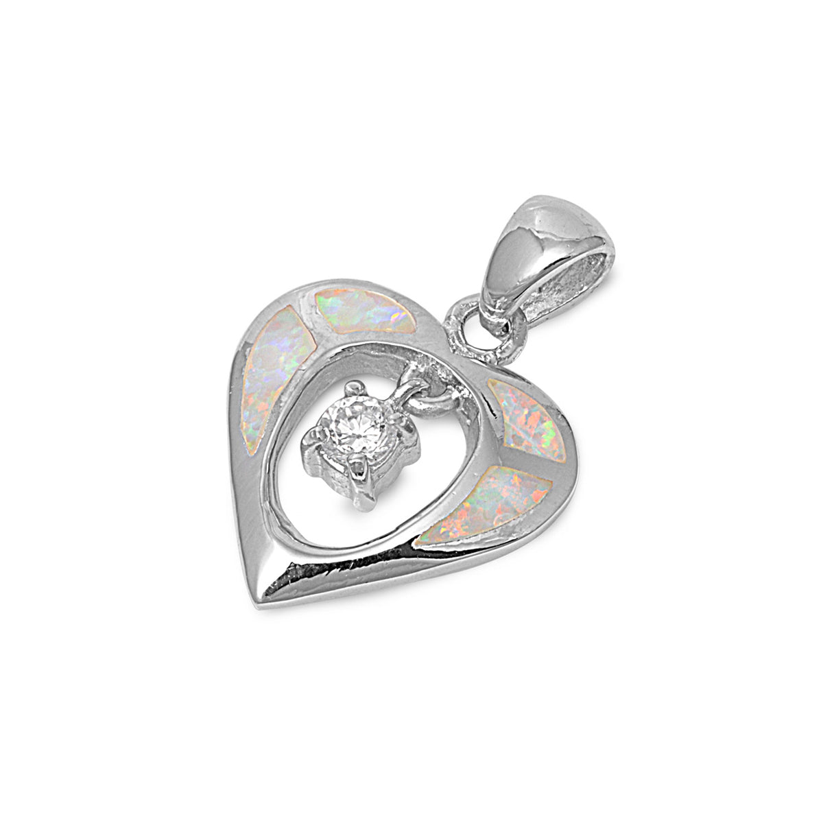 Silver Lab Opal Pendant