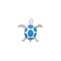 Silver Lab Opal Pendant - Turtle