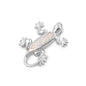 Silver Lab Opal Pendant - Lizard