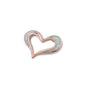 Silver Lab Opal Pendant - Heart