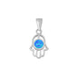 Silver Lab Opal Pendant - Hand of God