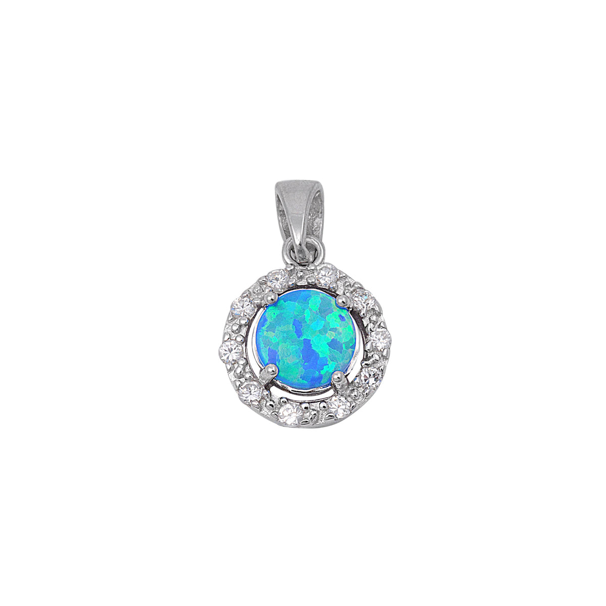 Silver Lab Opal Pendant