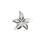 Silver Lab Opal Pendant - Flower