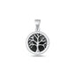 Silver Stone Pendant - Tree of Life