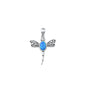 Silver Lab Opal Pendant - Dragonfly