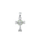 Silver Lab Opal Pendant - Celtic Cross