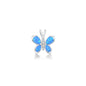 Silver Lab Opal Pendant - Butterfly