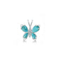 Silver Stone Pendant - Butterfly