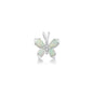 Silver Lab Opal Pendant - Butterfly