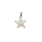 Silver Lab Opal Pendant - Starfish