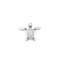 Silver Lab Opal Pendant - Turtle