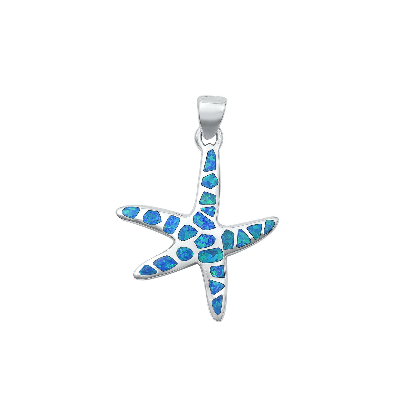 Silver Stone Pendant - Starfish