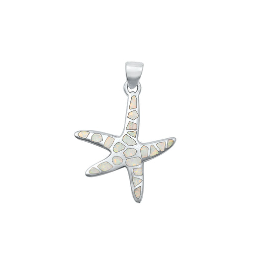 Silver Stone Pendant - Starfish