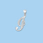 Silver Initial Pendant - I