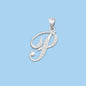 Silver Initial Pendant - P