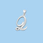Silver Initial Pendant - Q