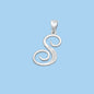 Silver Initial Pendant - S