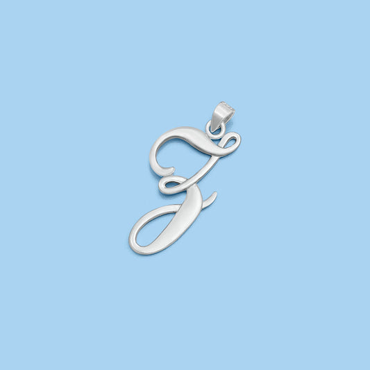 Silver Initial Pendant - Z