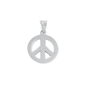 Silver Pendant - Peace Sign