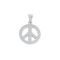 Silver Pendant - Peace Sign
