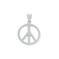 Silver Pendant - Peace Sign