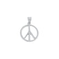 Silver Pendant - Peace Sign