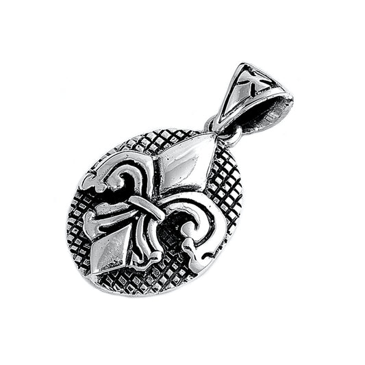 Silver Pendant - Fleur De Lise
