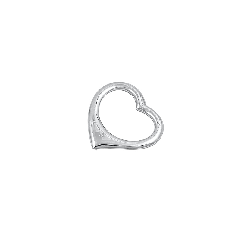 Silver Pendant - Floating Heart