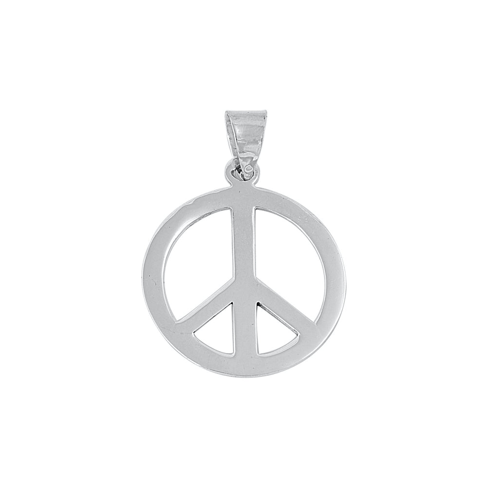 Silver Pendant - Peace Sign