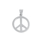 Silver Pendant - Peace Sign