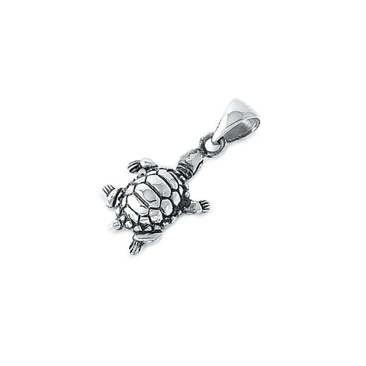 Silver Pendant - Turtle