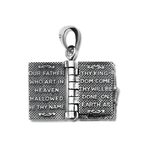 Silver Pendant - Prayer Book (English)