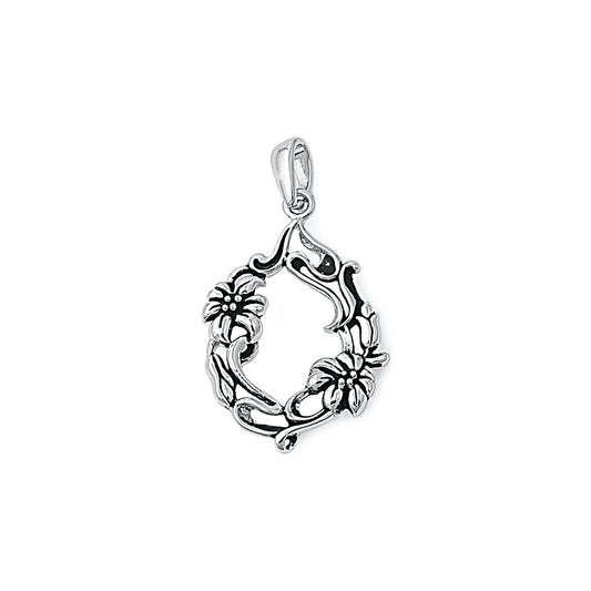 Silver Pendant - Flower