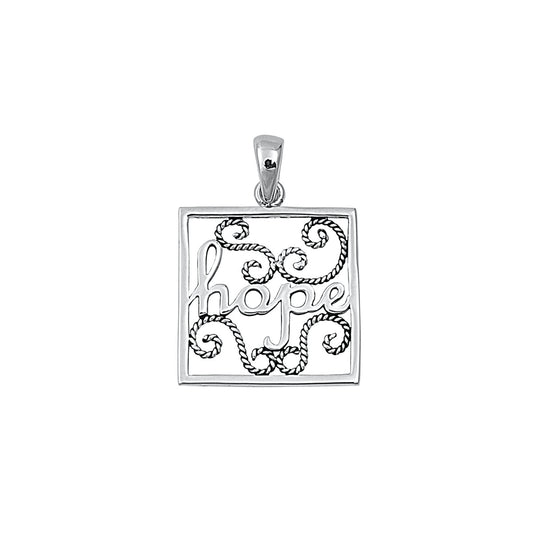 Silver Pendant - Hope