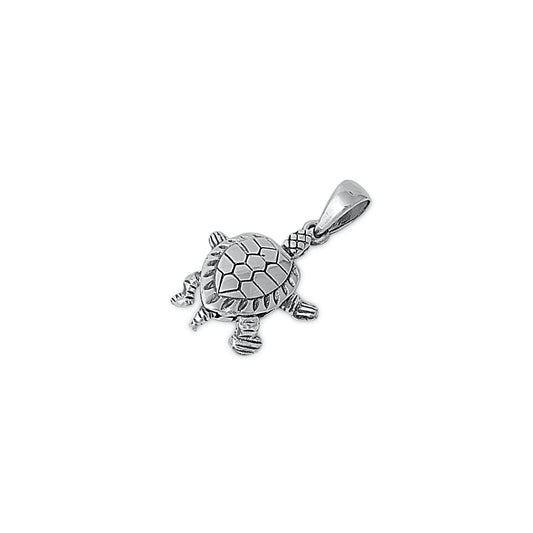 Silver Pendant - Turtle