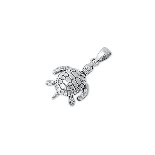 Silver Pendant - Turtle
