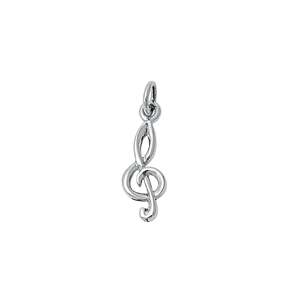 Silver Pendant - Music Note