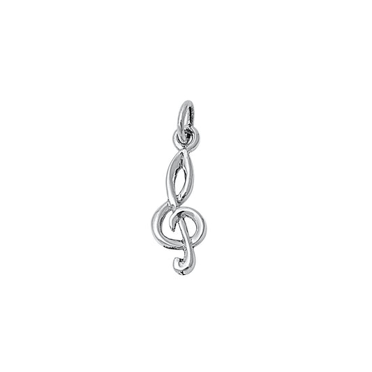 Silver Pendant - Music Note