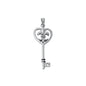 Silver Pendant - Fleur De Lise Key