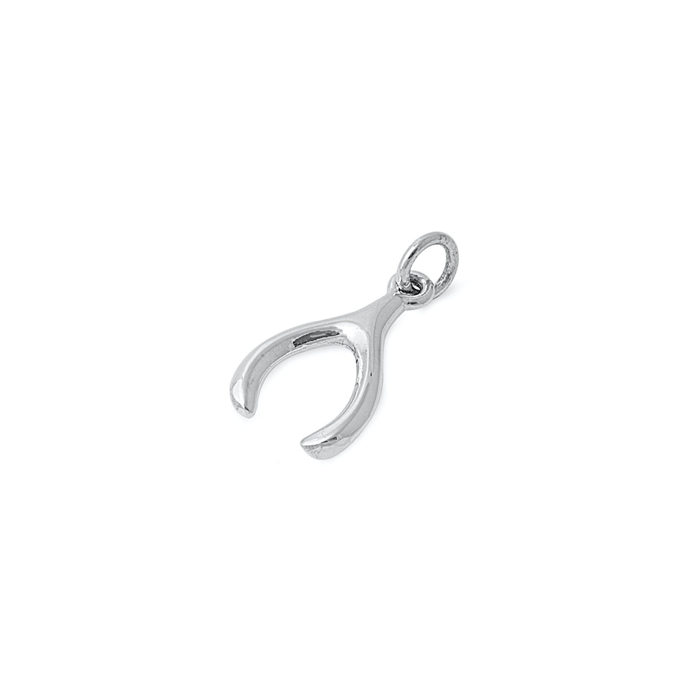 Silver Pendant - Wish bone