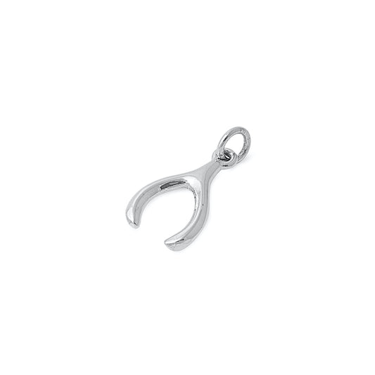 Silver Pendant - Wish bone