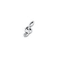 Silver Pendant - Music Note with CZ