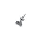 Silver Pendant - Double Tennis Rackets W/ Heart