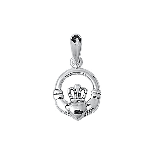 Silver Pendant - Claddagh