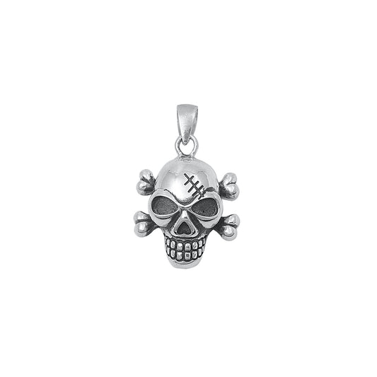 Silver Pendant - Skull Head