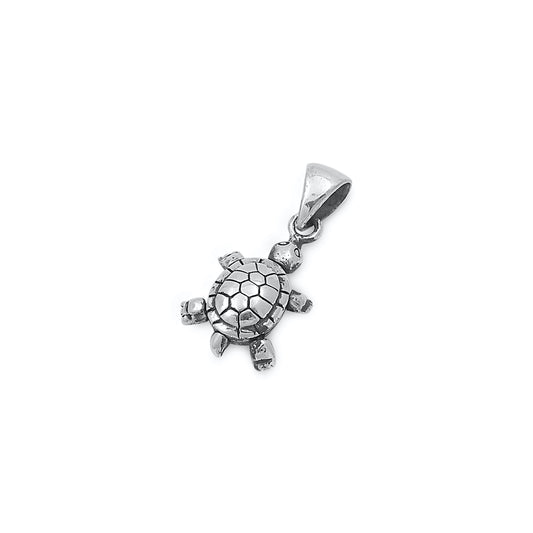 Silver Pendant - Turtle