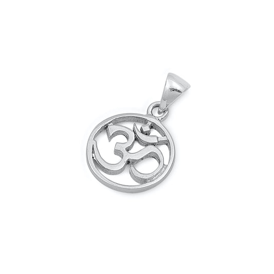 Silver Pendant - Om Sign