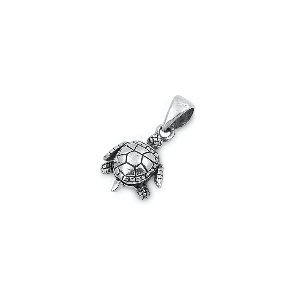 Silver Pendant - Turtle