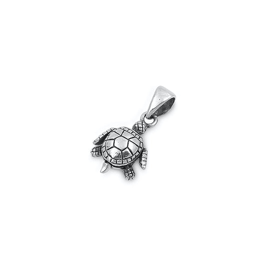 Silver Pendant - Turtle